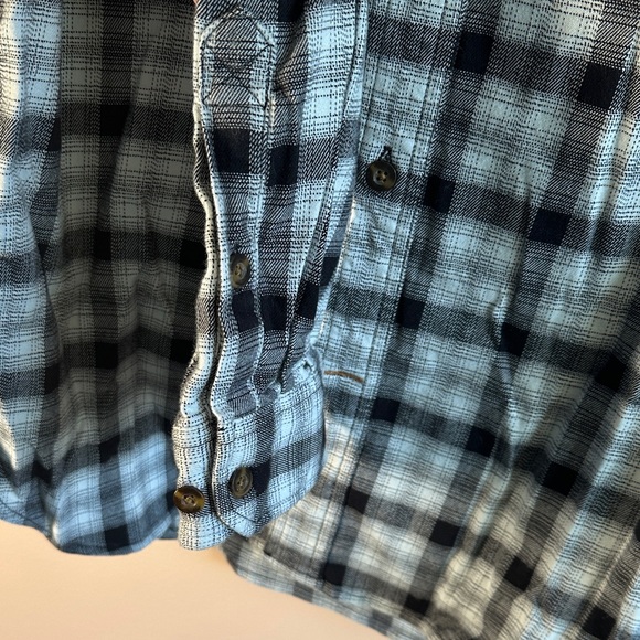 Carhartt Black and White Checkered Thick Button Down Shirt - Picture 5 of 7